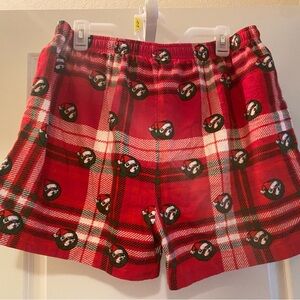 Buc-ee’s Christmas Flannel Pajama Shorts Size Large